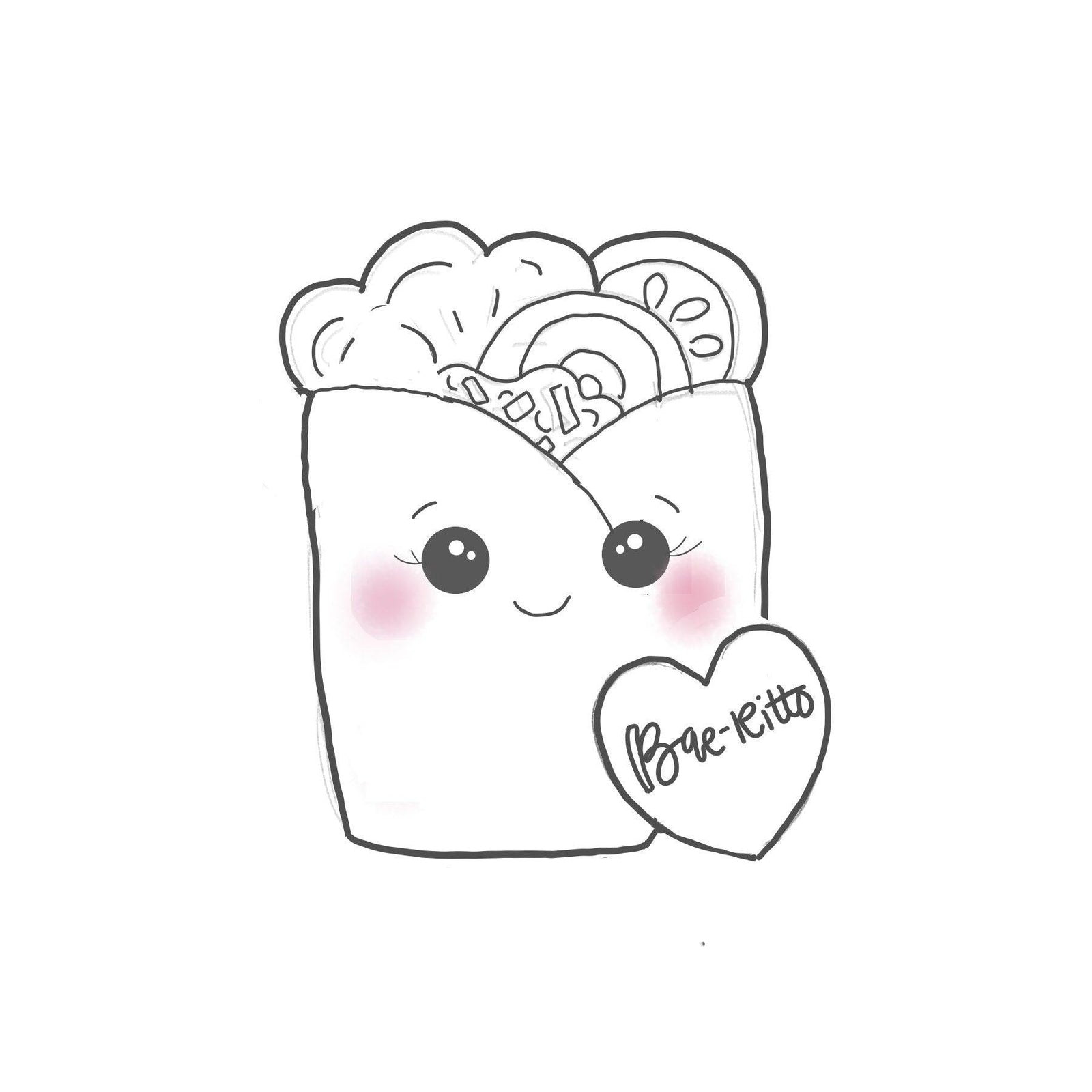 Bae-ritto with Heart Cookie Cutter - Sweetleigh 
