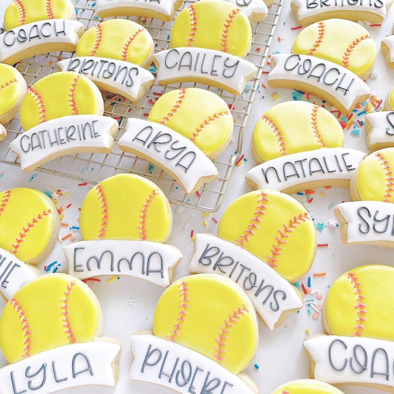 Ball with Banner Plaque Cookie Cutter - Sweetleigh 