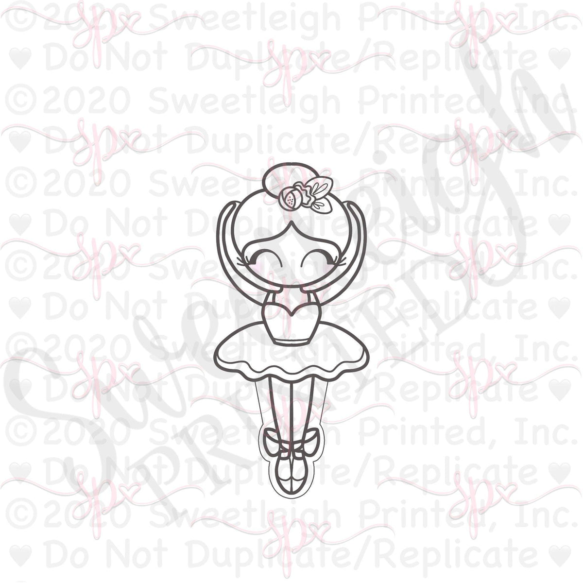 Ballerina 1 Cookie Cutter - Sweetleigh 