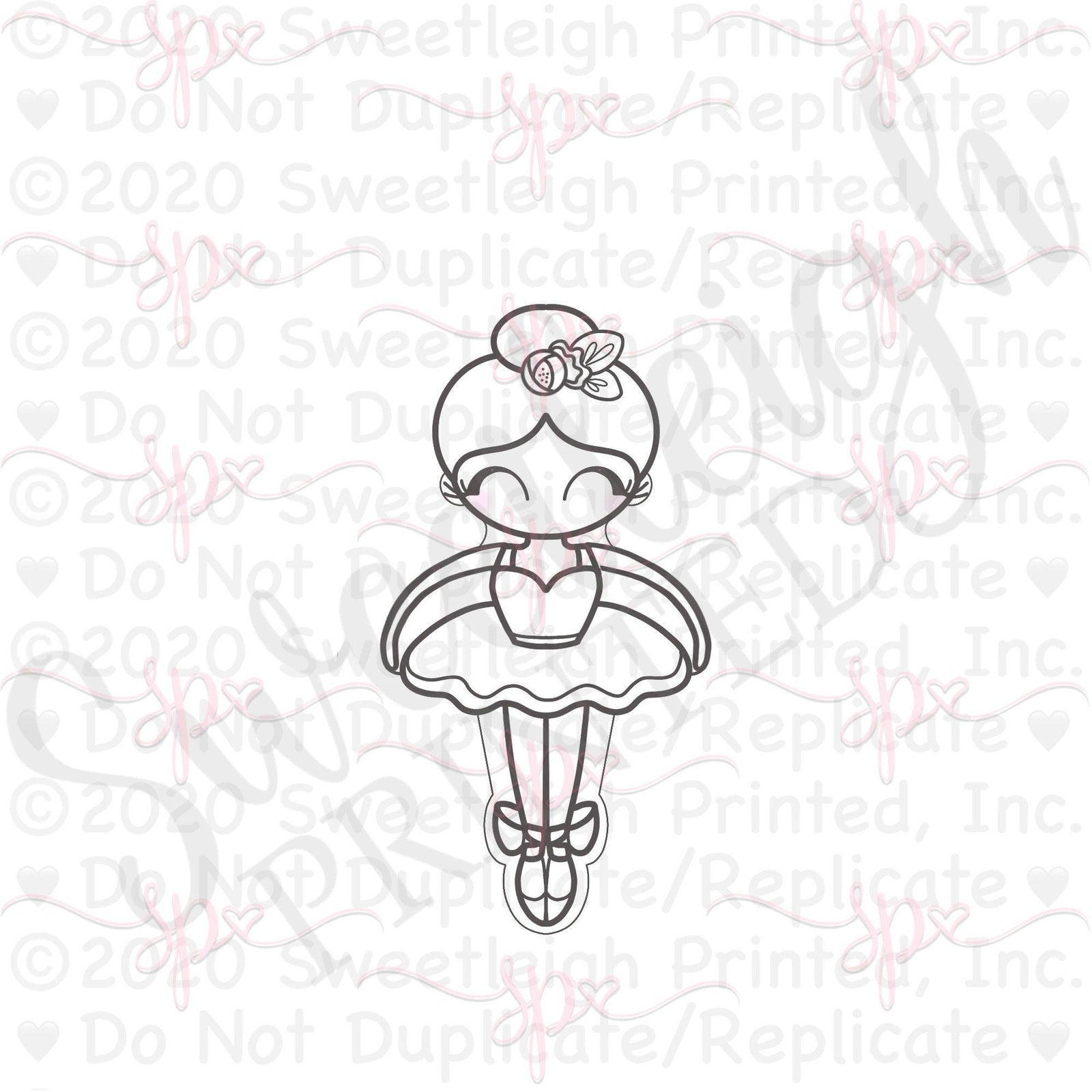 Ballerina 3 Cookie Cutter - Sweetleigh 