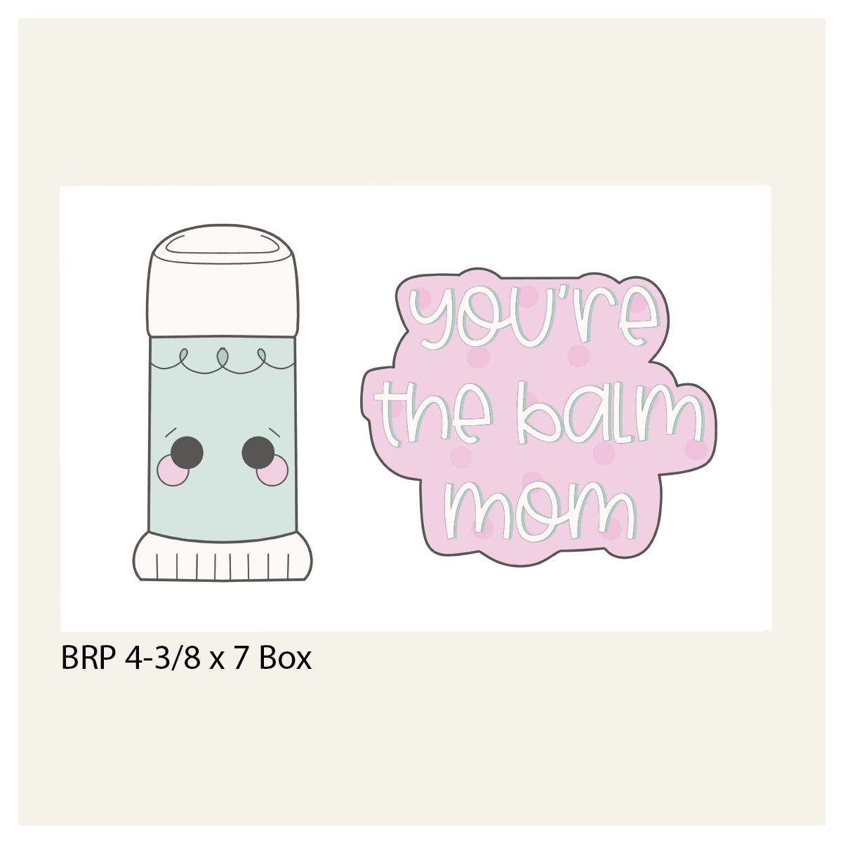 Balm Mom 2 Piece Cookie Cutter Set - Sweetleigh 