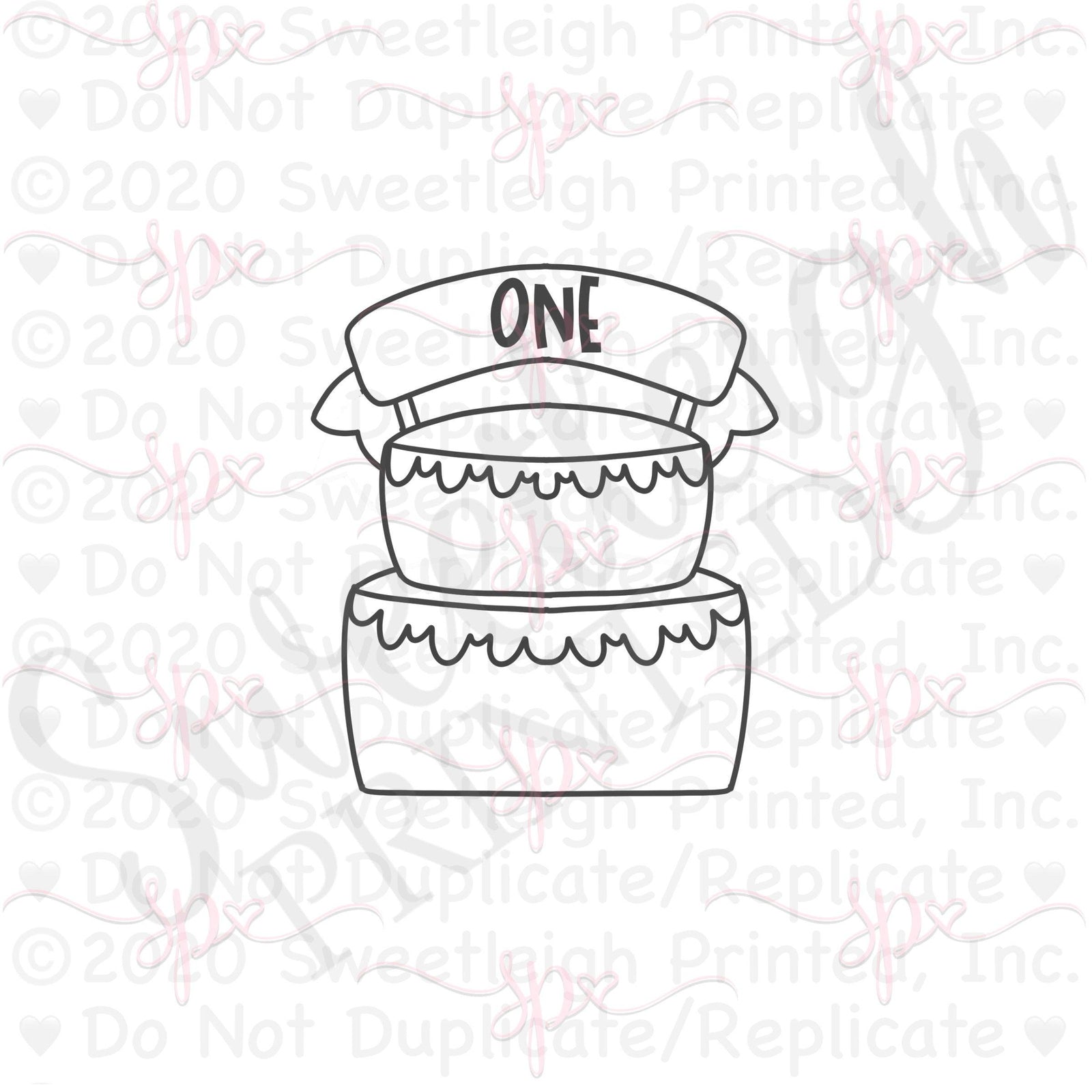 Banner Cake 1 Cookie Cutter - Sweetleigh 