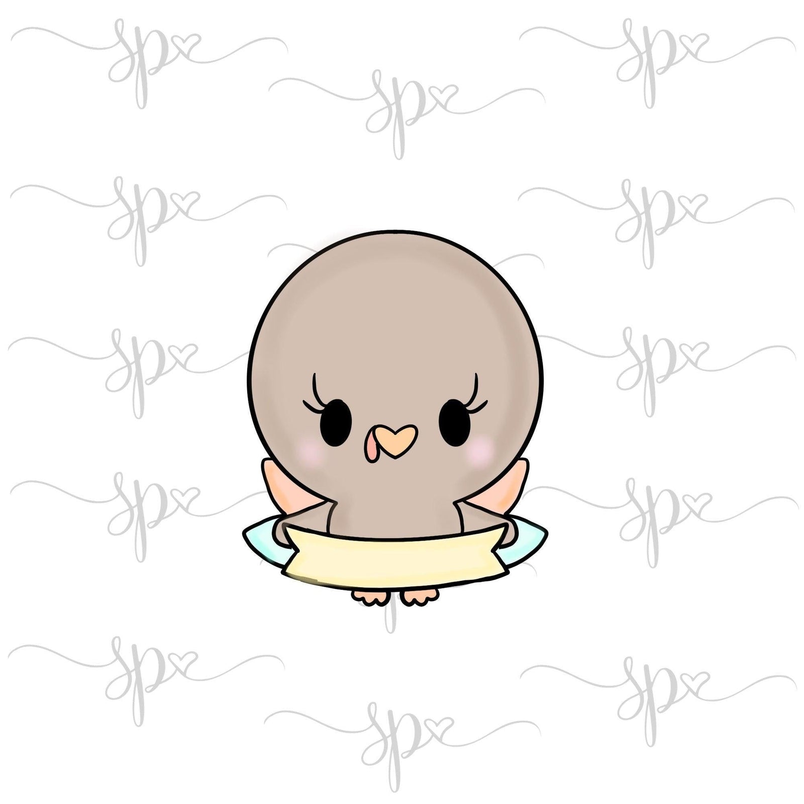 Banner Turkey Cookie Cutter - Sweetleigh 