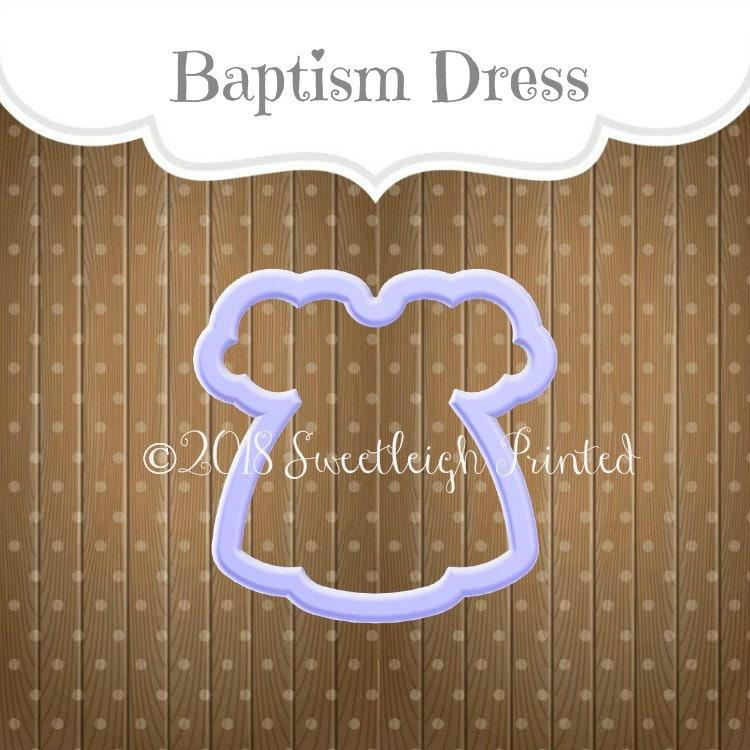 Baptism Dress Cookie Cutter - Sweetleigh 