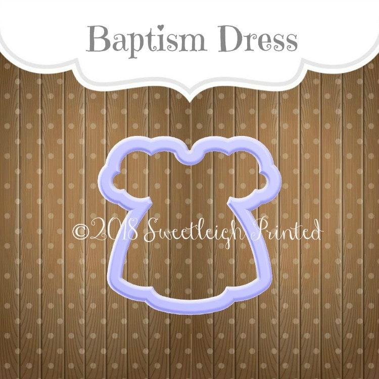 Baptism Dress Cookie Cutter - Sweetleigh 