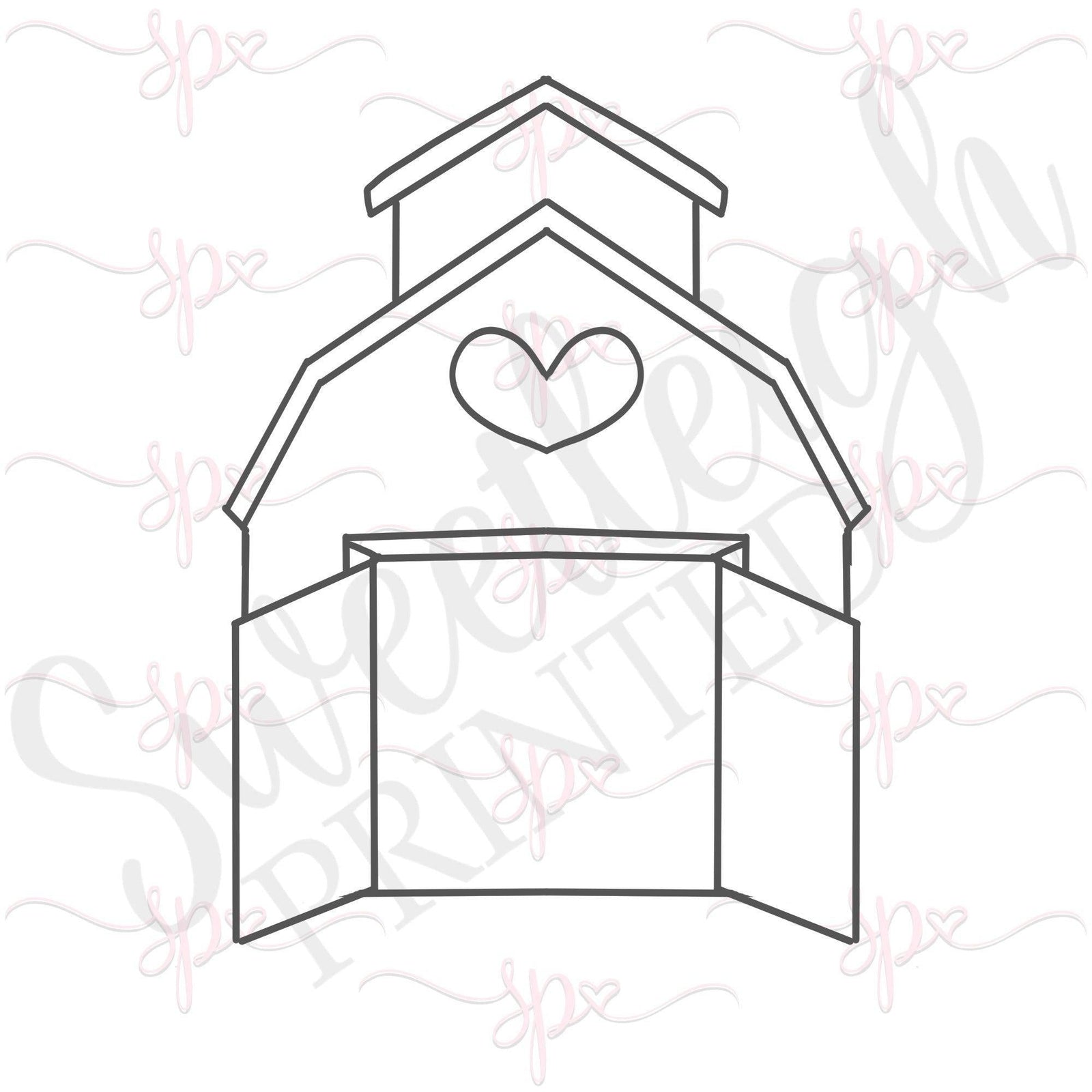 Barn 3 Cookie Cutter - Sweetleigh 