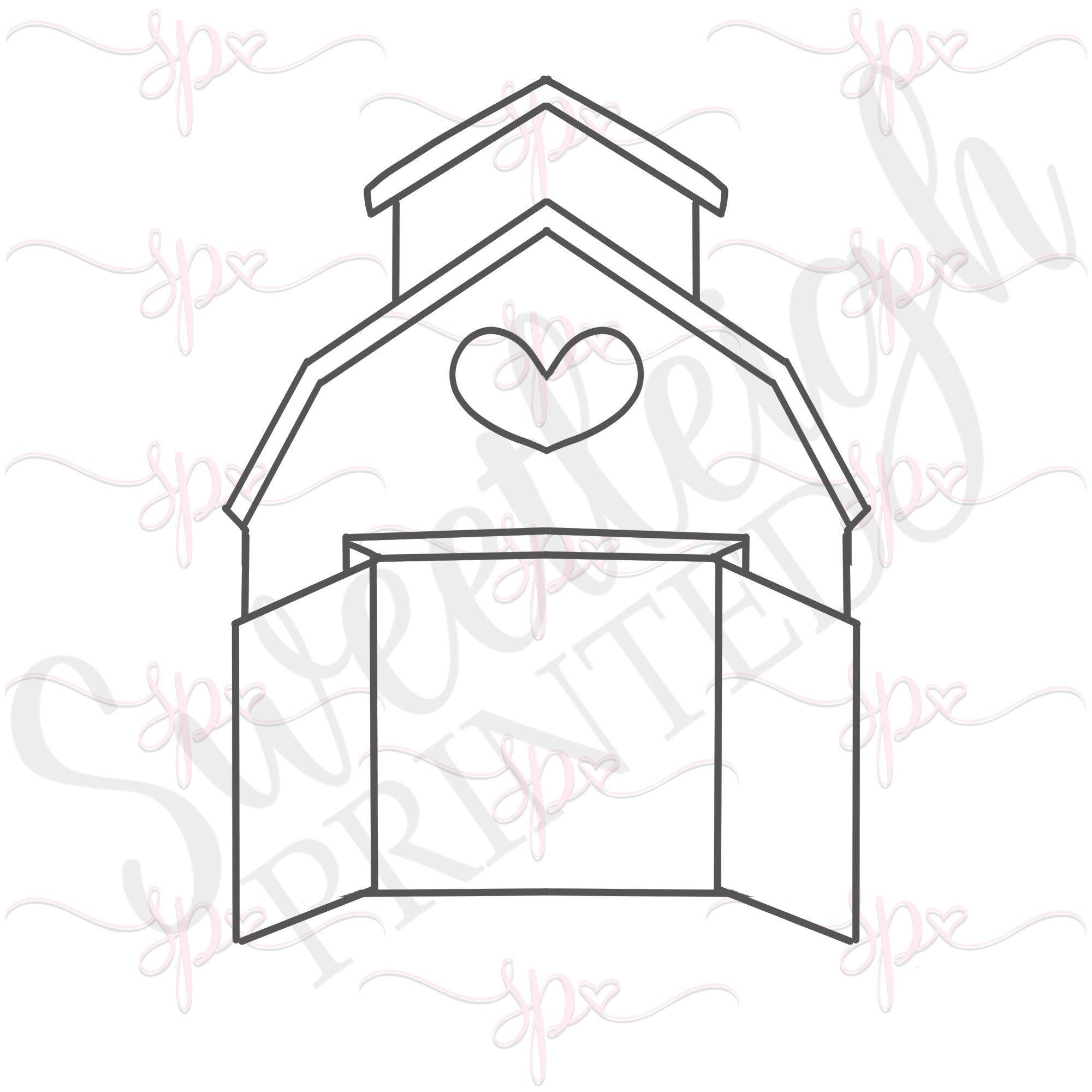 Barn 3 Cookie Cutter - Sweetleigh 