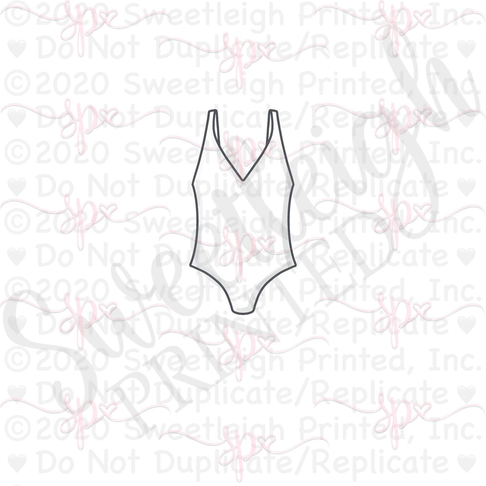 Basic Bathing Suit Cookie Cutter - Sweetleigh 
