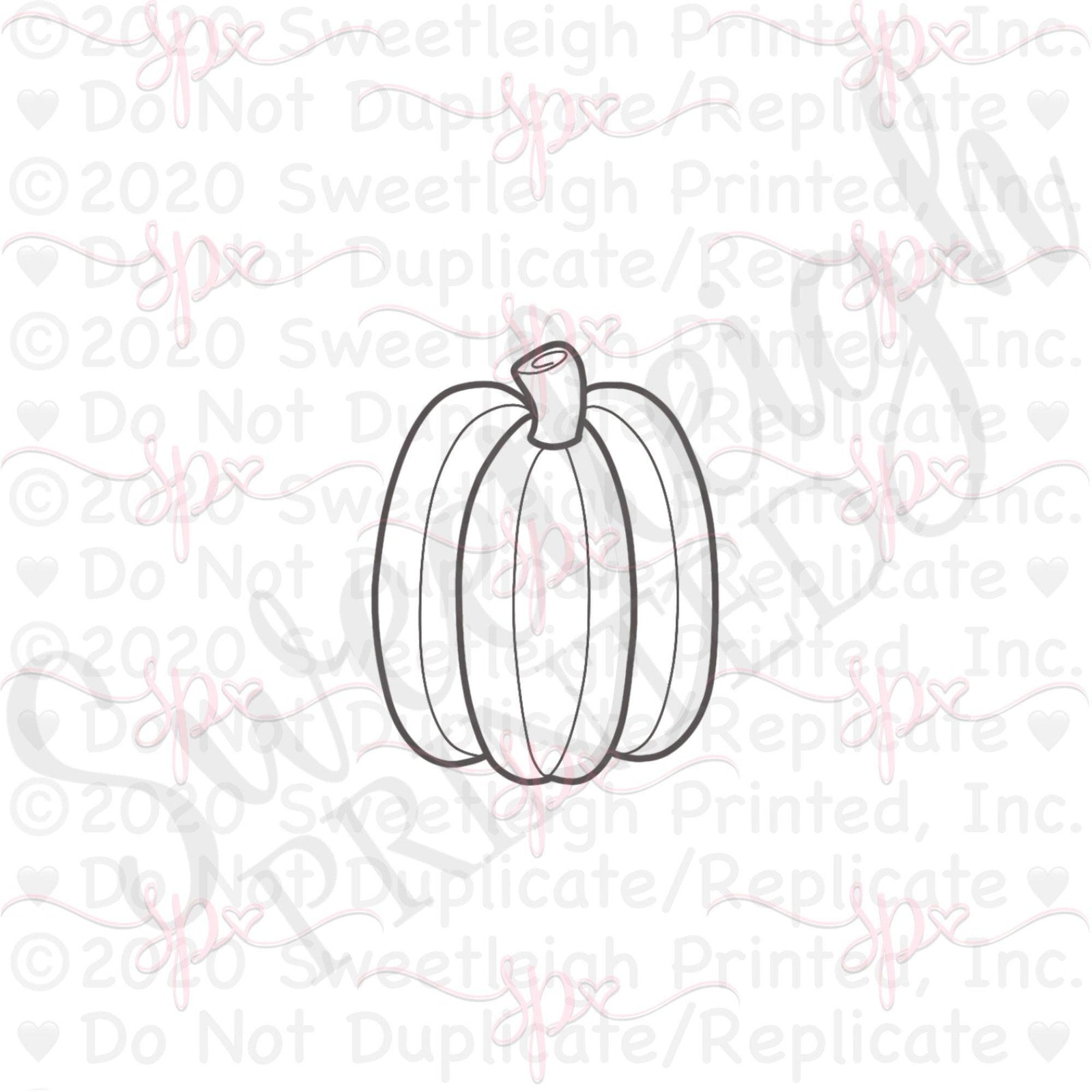 Basic Pumpkin Cookie Cutter - Sweetleigh 