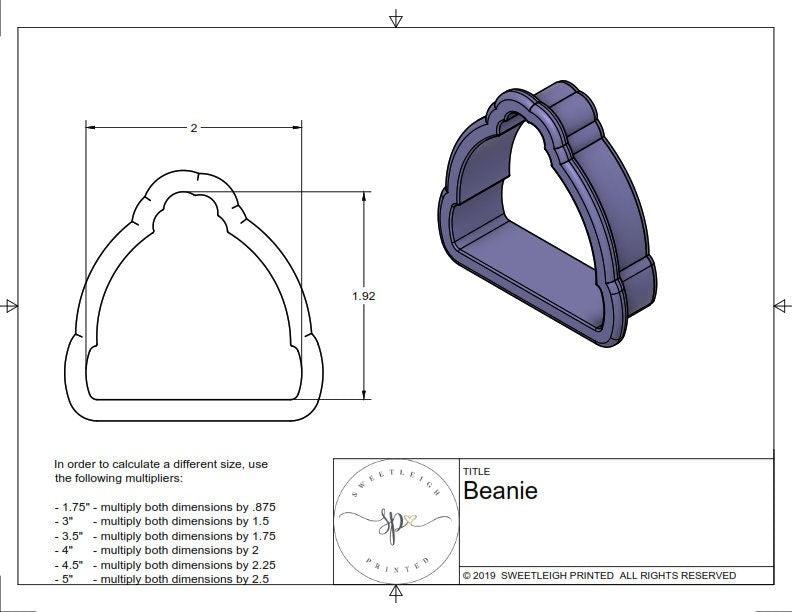 Beanie Cookie Cutter - Sweetleigh 