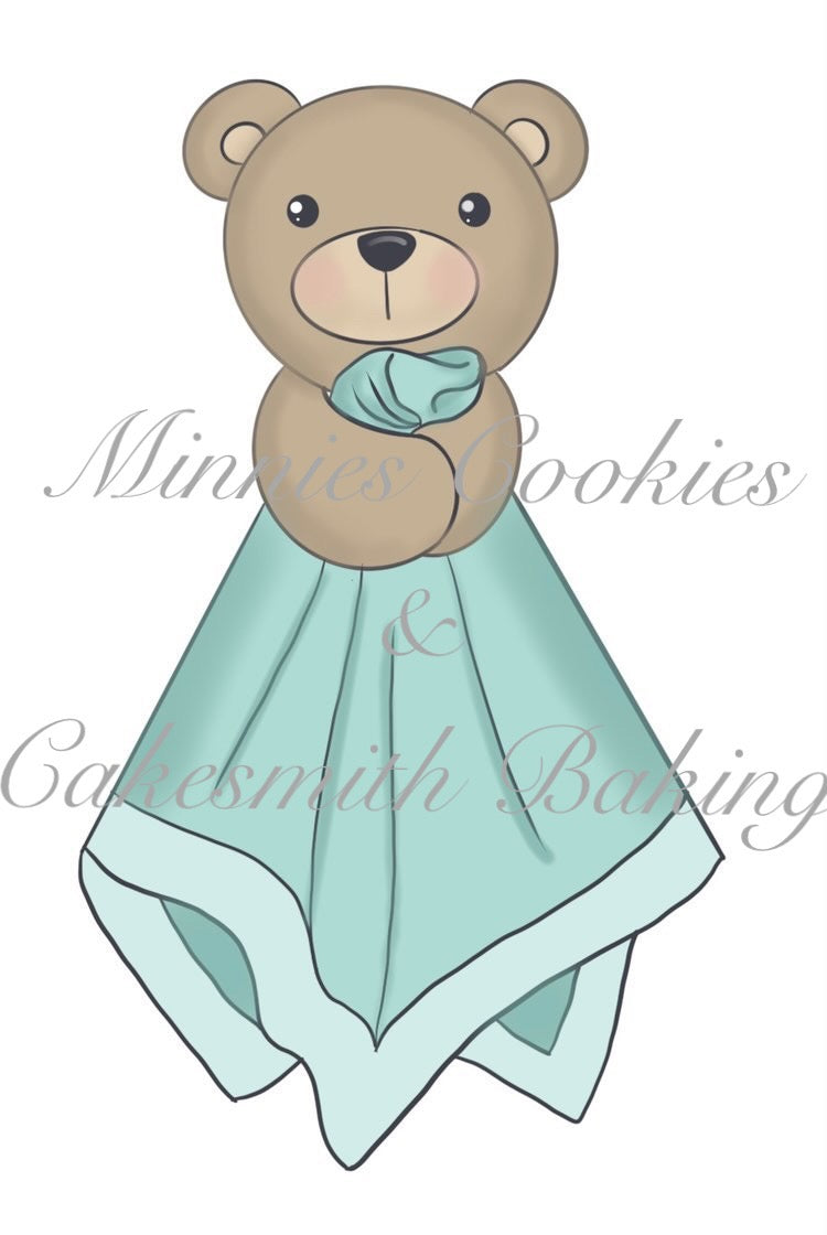 Bear Lovey Cookie Cutter by MinnieCakes