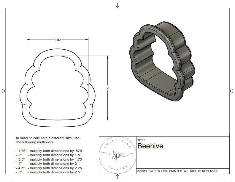 Beehive Cookie Cutter - Sweetleigh 