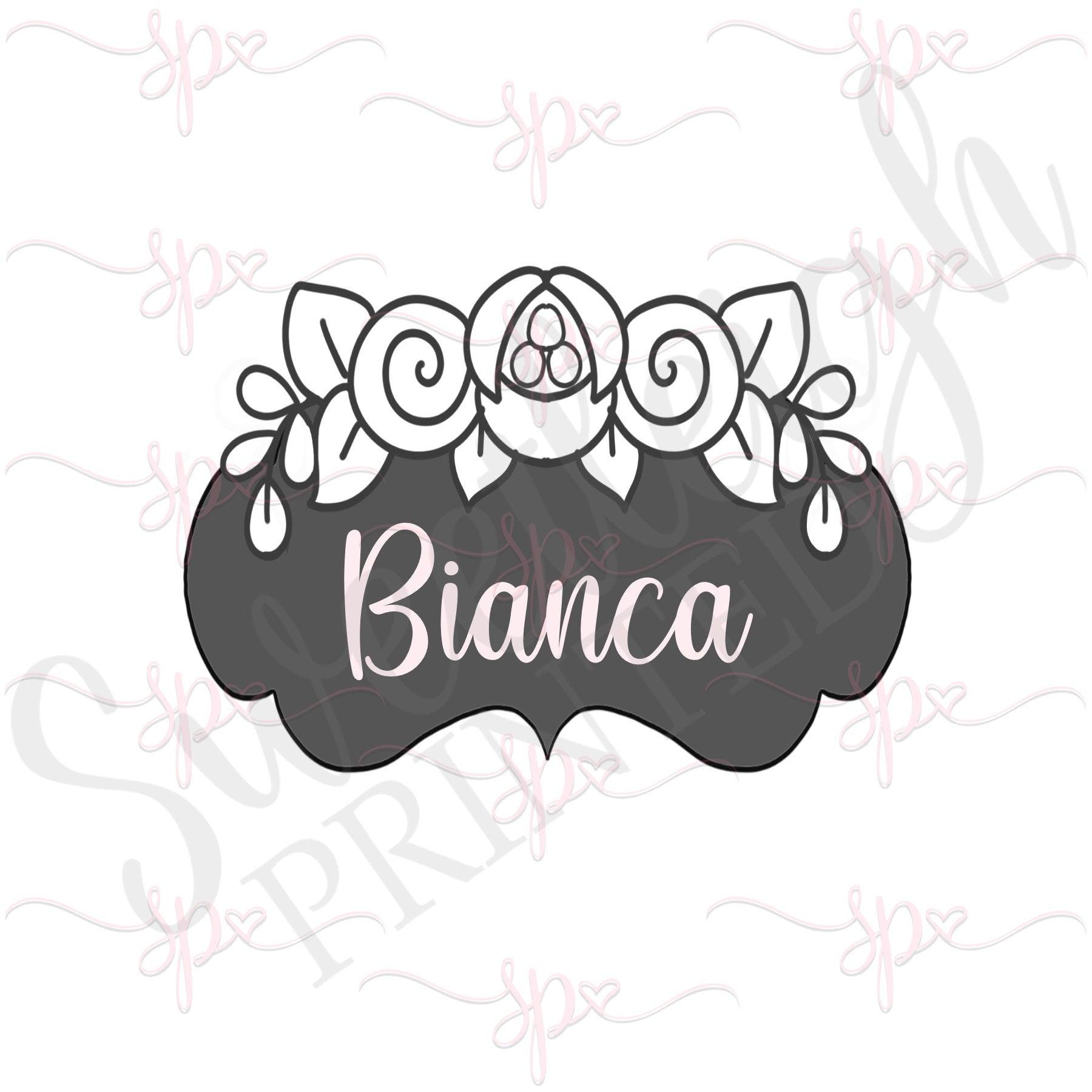 Bianca Plaque Cookie Cutter - Sweetleigh 