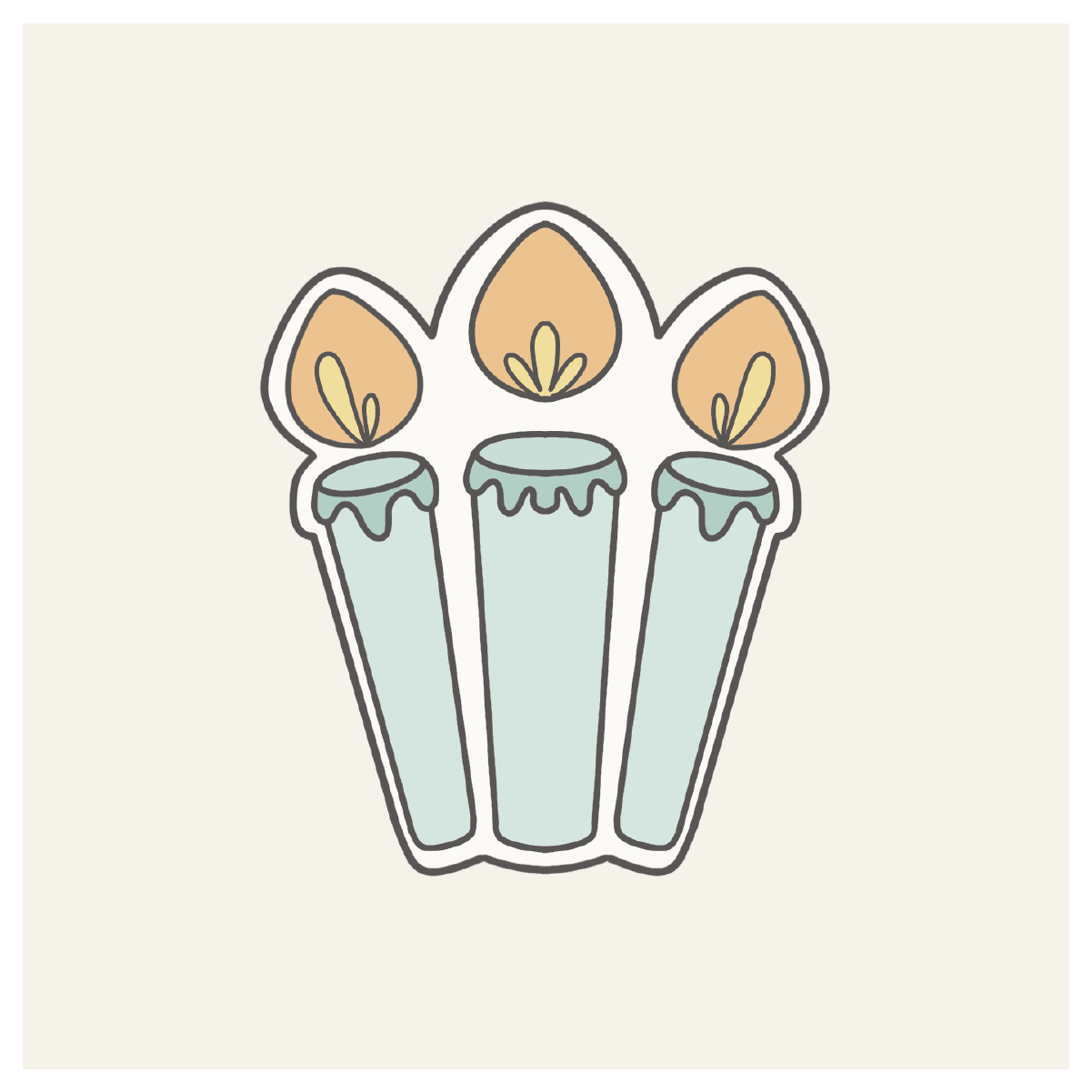 Birthday Candles Cookie Cutter - Sweetleigh 