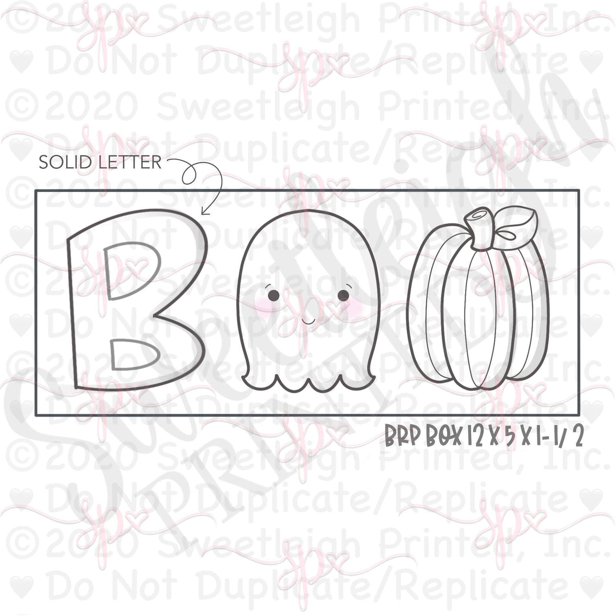 Boo Letter Cookie Cutter Set - Sweetleigh 