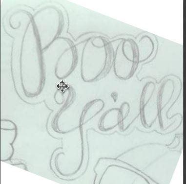 Boo Y'all Hand Lettered Cookie Cutter - Sweetleigh 