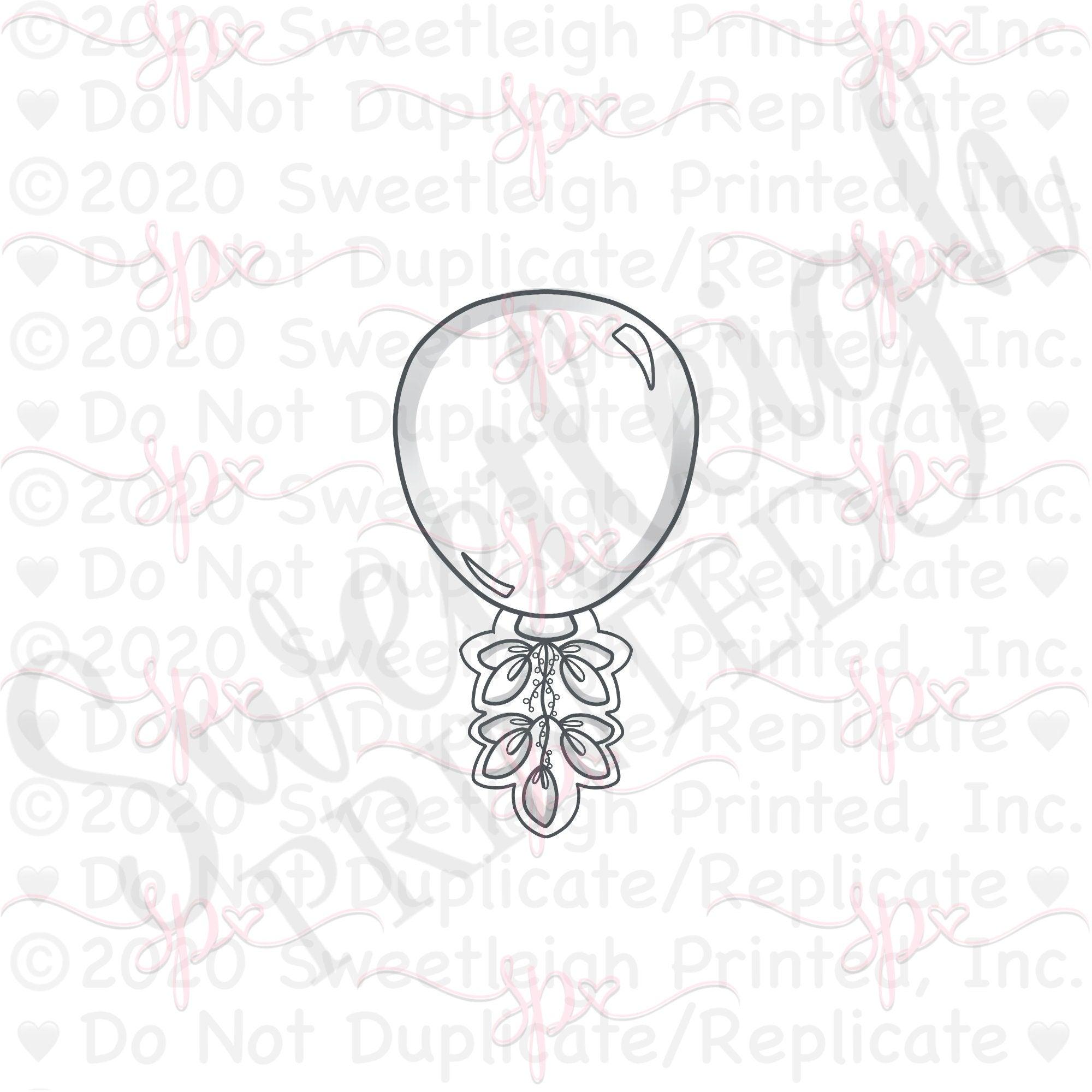 Botanical Balloon Cookie Cutter - Sweetleigh 