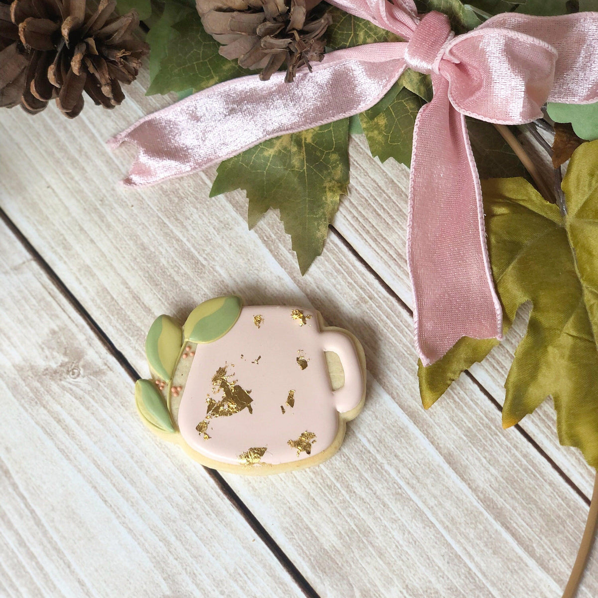 Botanical Clay Mug Cookie Cutter - Sweetleigh 