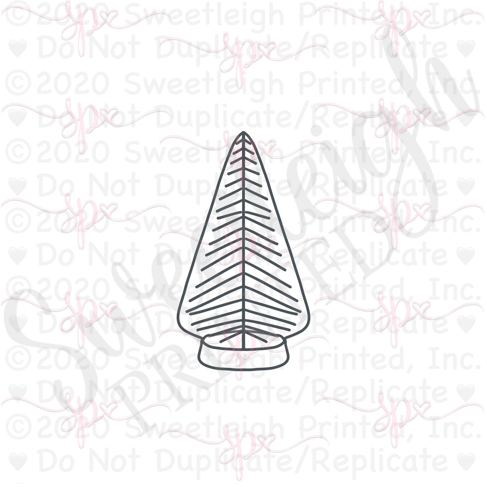 Bottle Brush Tree Cookie Cutter - Sweetleigh 