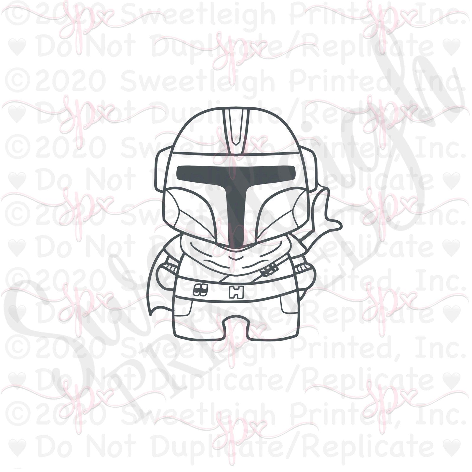 Bounty Hunter Cookie Cutter - Sweetleigh 