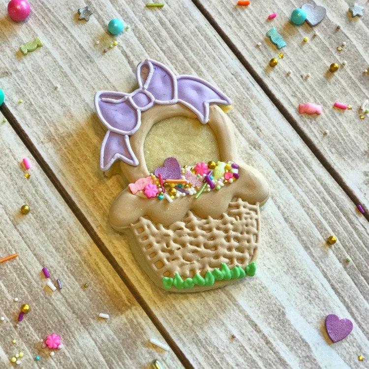 Bow Easter Basket Cookie Cutter - Sweetleigh 