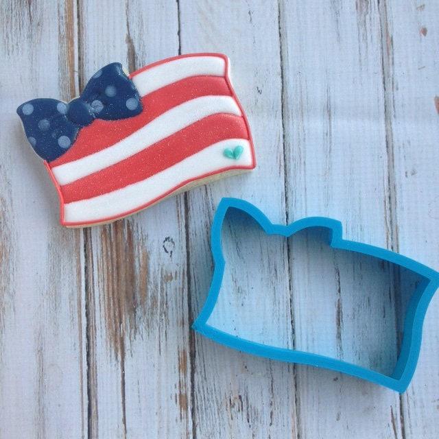 Bow Flag Cookie Cutter - Sweetleigh 