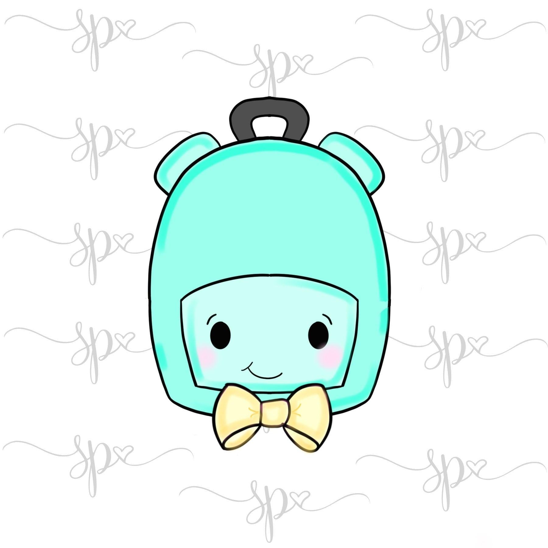 Bow Tie Backpack Cookie Cutter - Sweetleigh 
