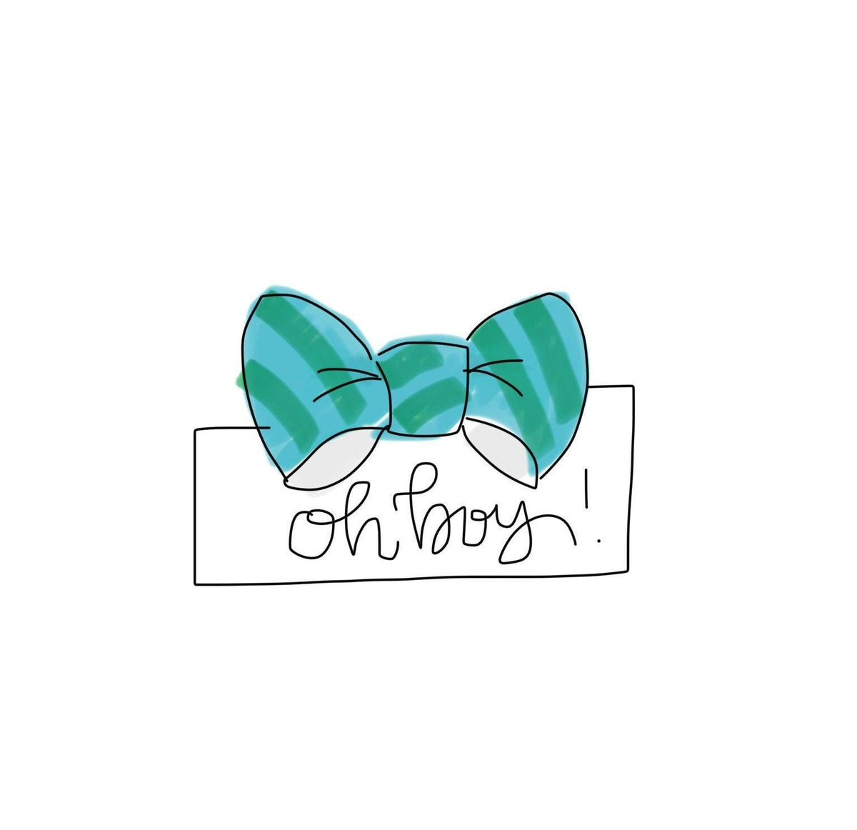 Bow Tie Plaque Cookie Cutter - Sweetleigh 