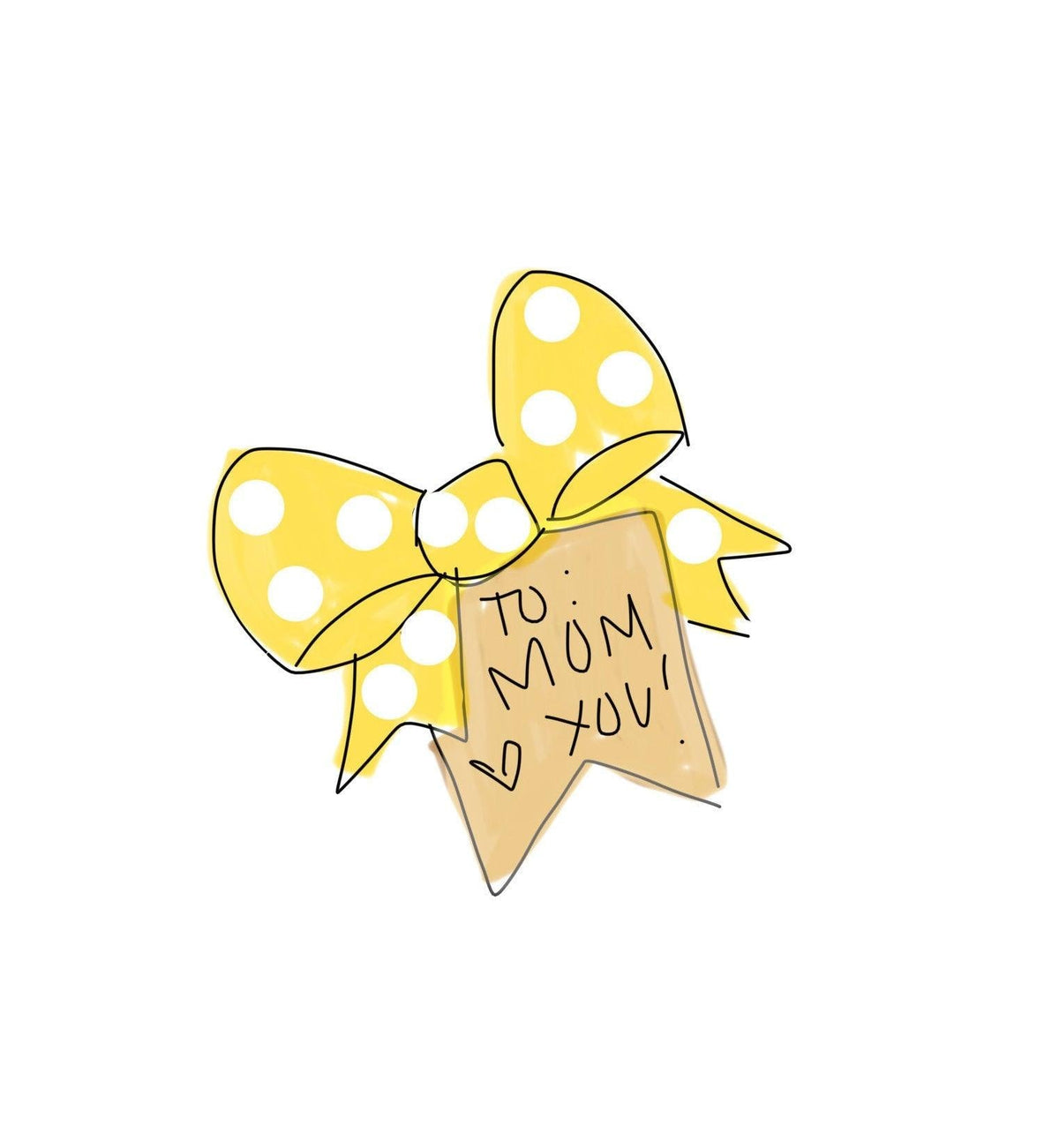 Bow with Tag Cookie Cutter - Sweetleigh 
