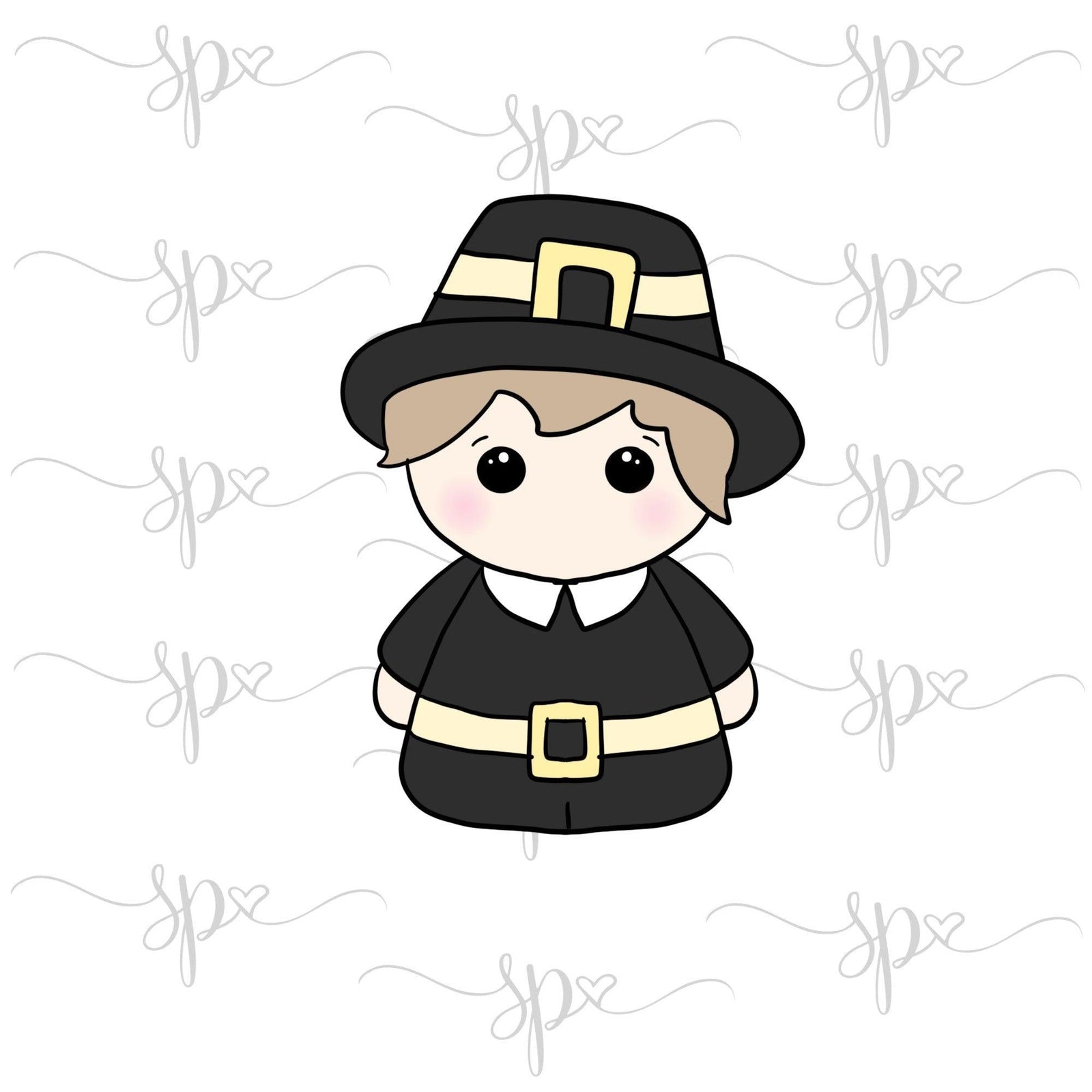 Boy Pilgrim 2018 Cookie Cutter - Sweetleigh 