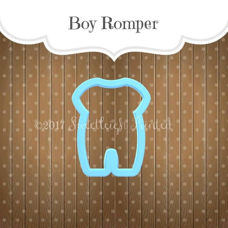 Boy Romper Cookie Cutter - Sweetleigh 