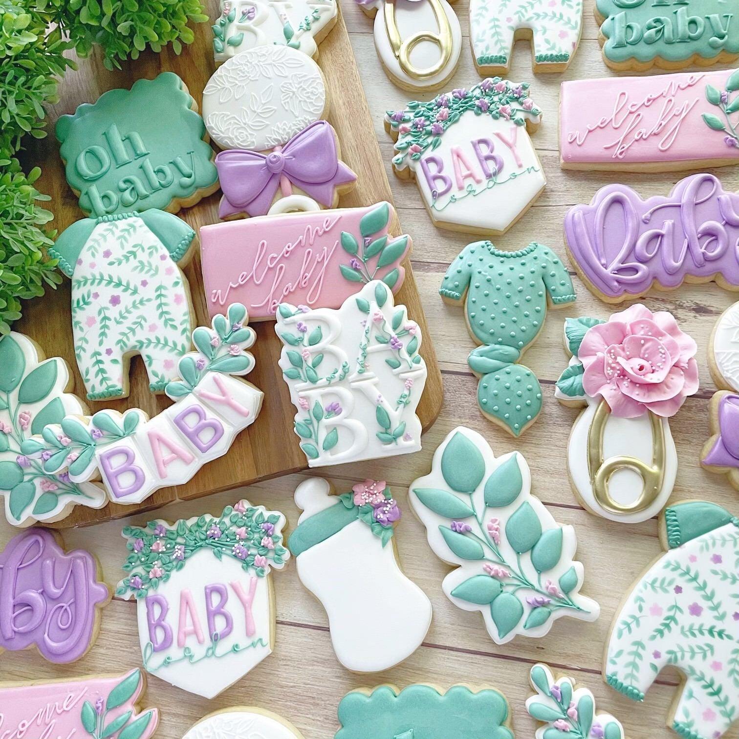 8Pcs/set Baby Theme Cookie Cutter Cartoon Feet Balls Biscuit Fondant  Embosser Stamps Molds Baby Shower Party DIY Cake Decoration - AliExpress