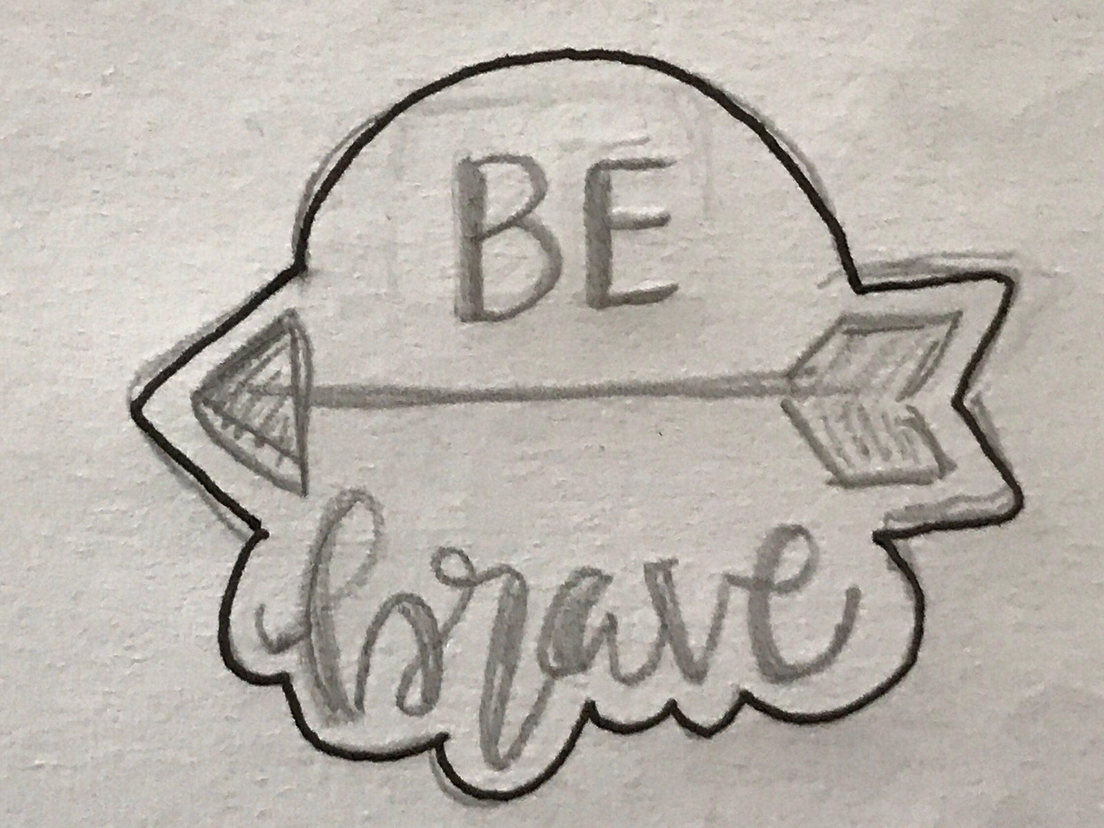 Brave Plaque Cookie Cutter - Sweetleigh 