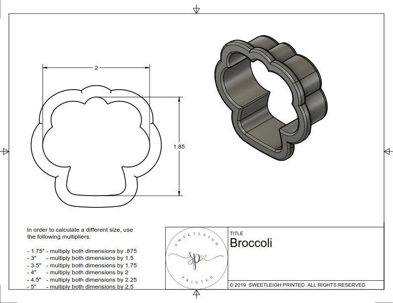 Broccoli Cookie Cutter - Sweetleigh 