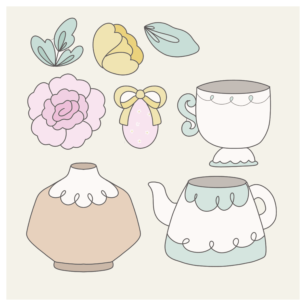 Build a Floral 8 Piece Cookie Cutter Set - Sweetleigh 