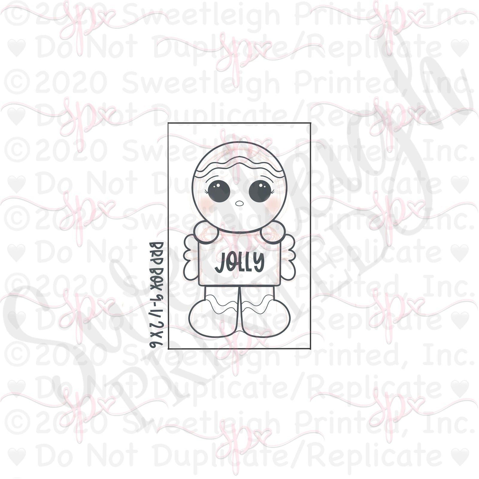 Build A Gingerbread Person 3 Piece Set - Sweetleigh 