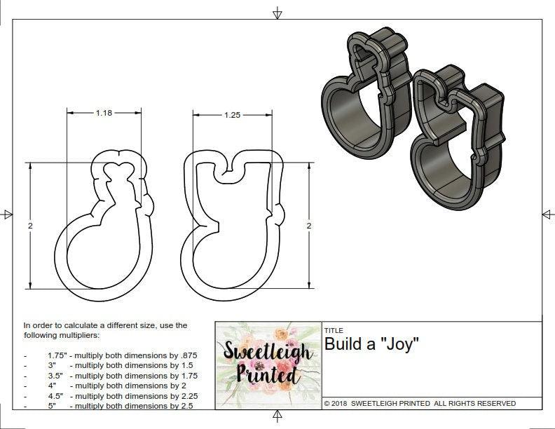 Build a "Joy" Cookie Cutter Set - Sweetleigh 