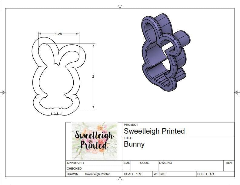 Bunny Cookie Cutter - Sweetleigh 