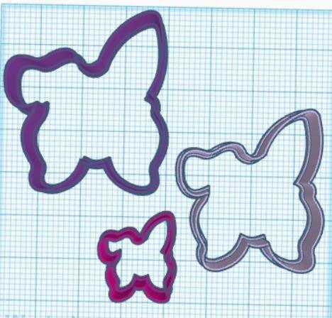 Bunny Ears Bow Cookie Cutter - Sweetleigh 