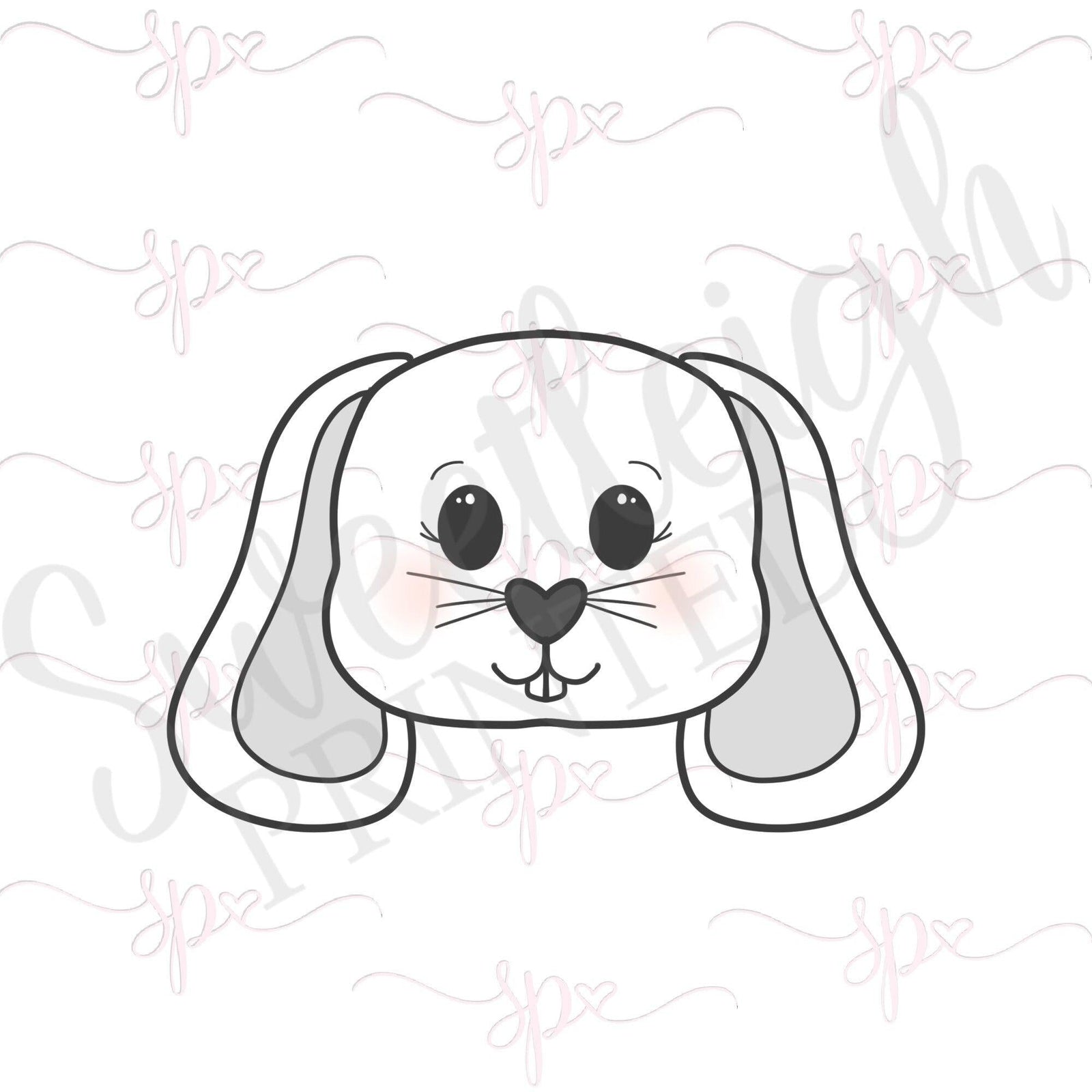 Bunny Face 2020 Cookie Cutter - Sweetleigh 