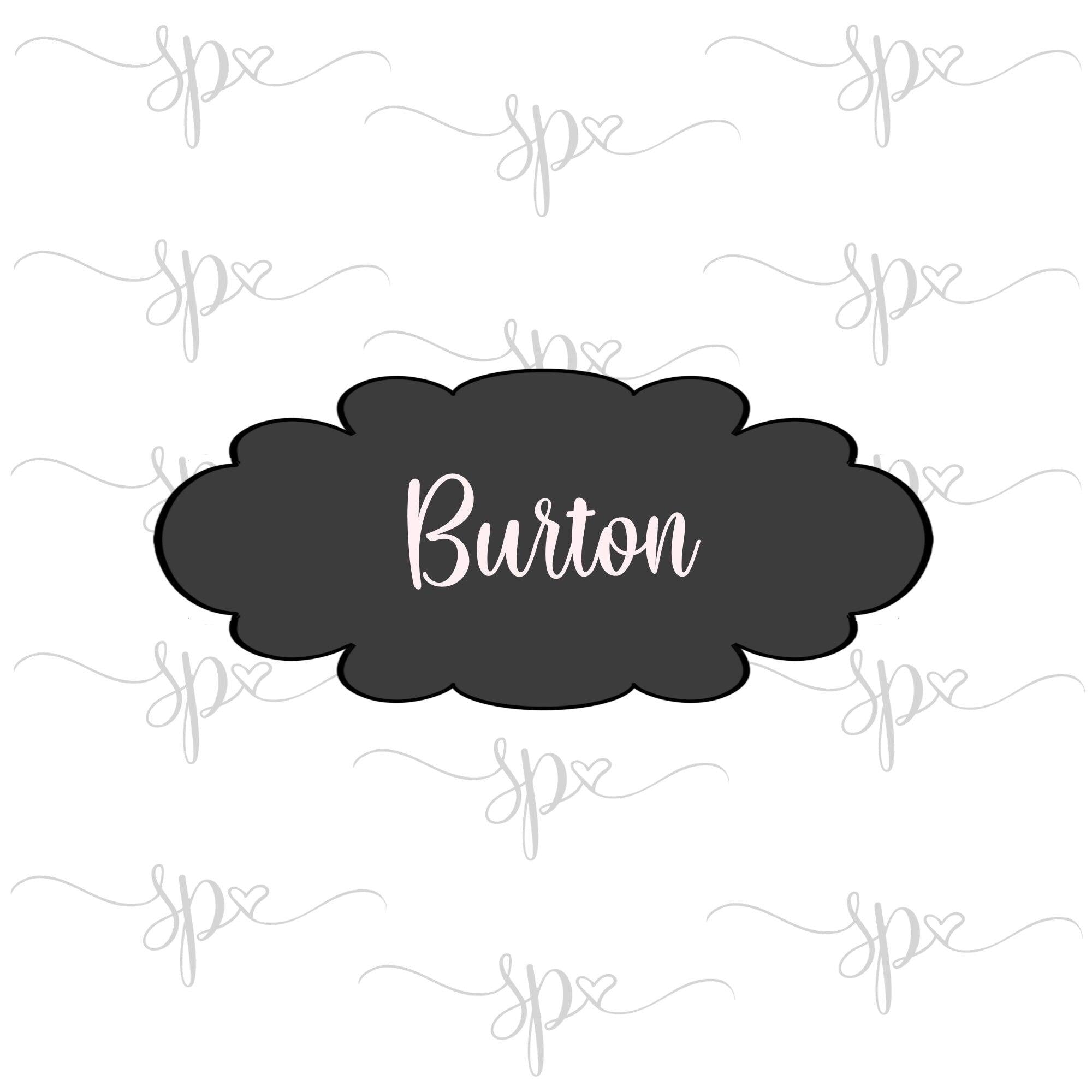 Burton Plaque Cookie Cutter - Sweetleigh 