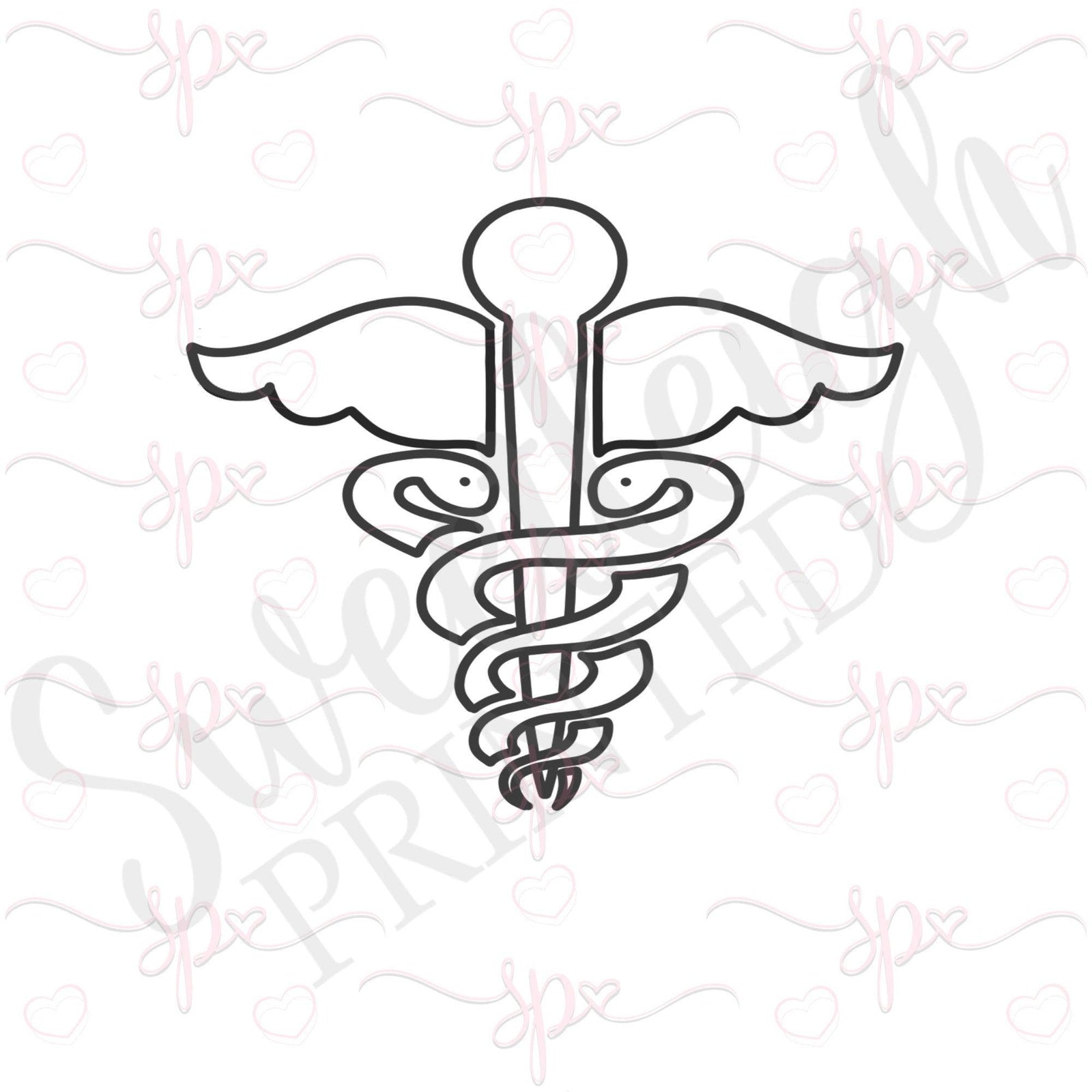 Caduceus Cookie Cutter - Sweetleigh 