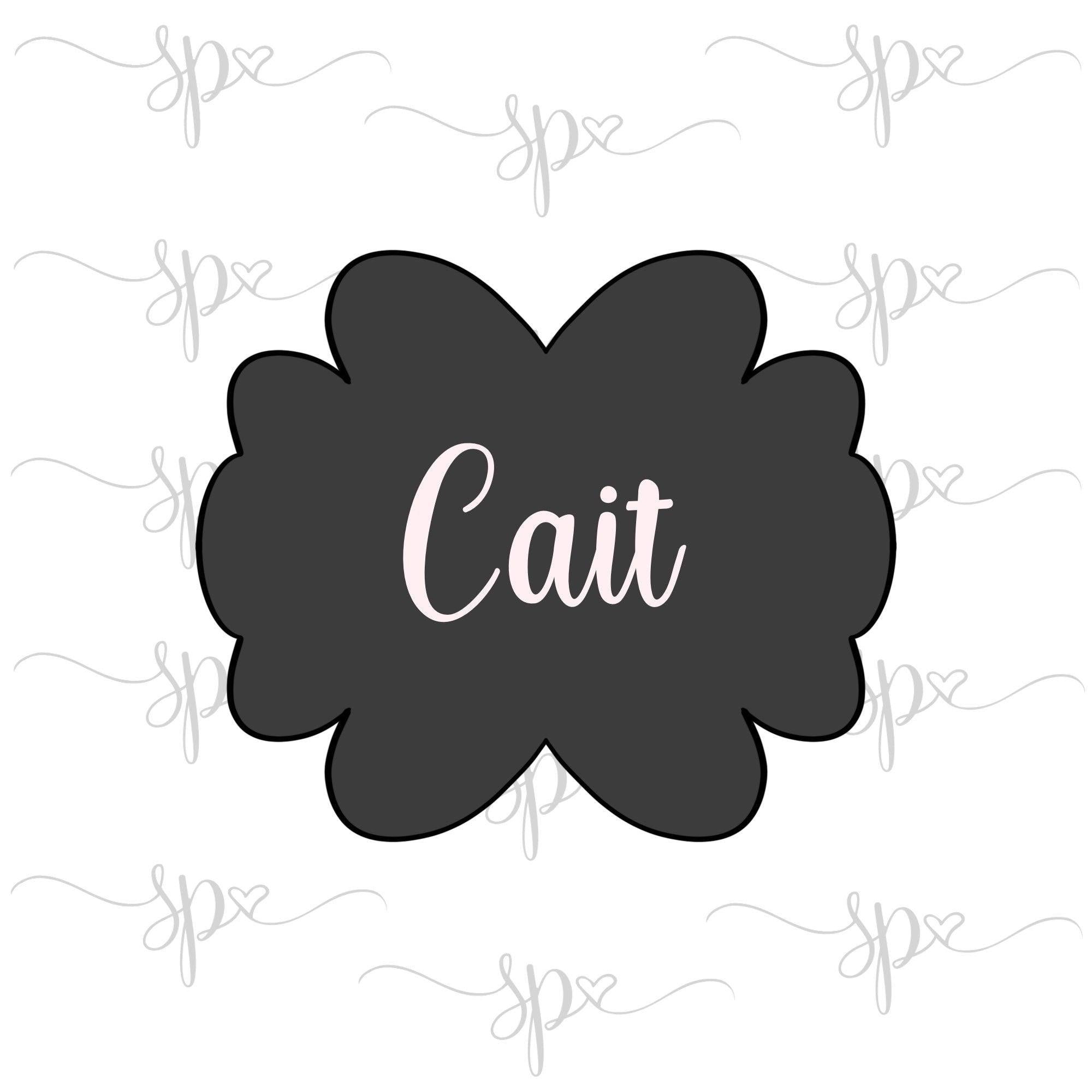 Cait Plaque Cookie Cutter - Sweetleigh 