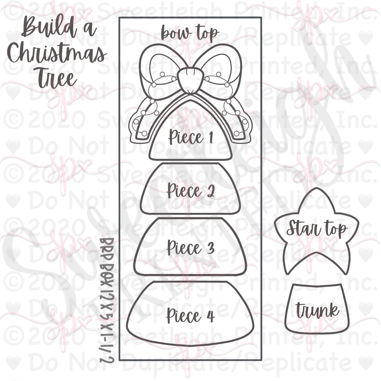Cakesmith Build a Christmas Tree Cookie Cutter Set - Sweetleigh 