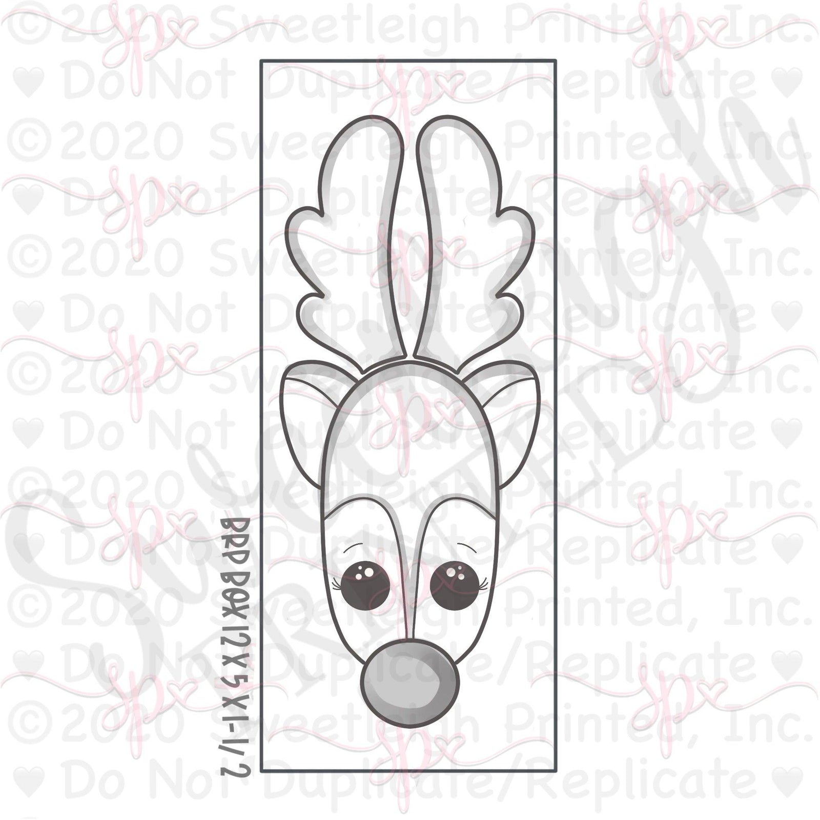 Cakesmith Reindeer 2 Piece Cookie Cutter Set - Sweetleigh 