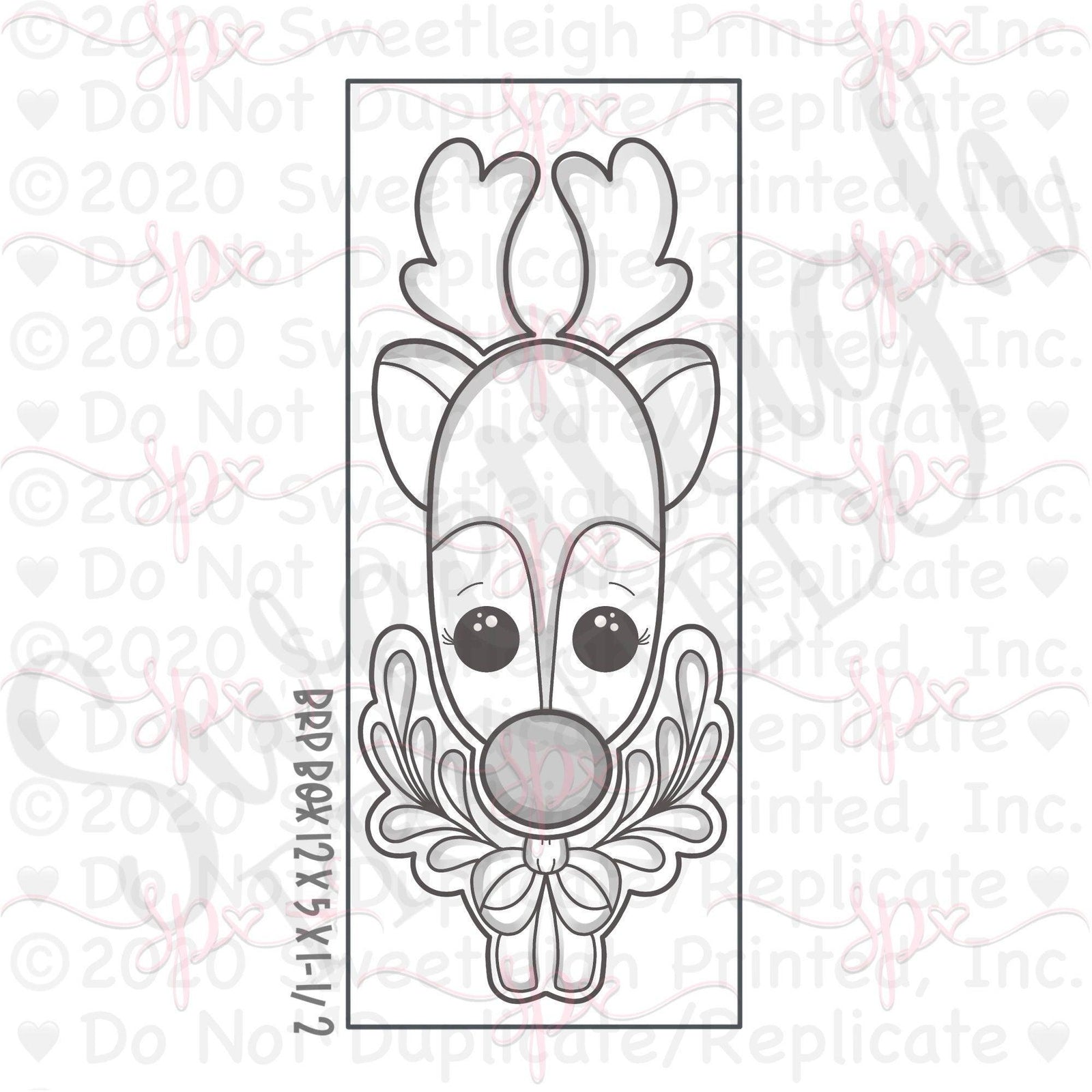 Cakesmith Reindeer 3 Piece Cookie Cutter Set - Sweetleigh 