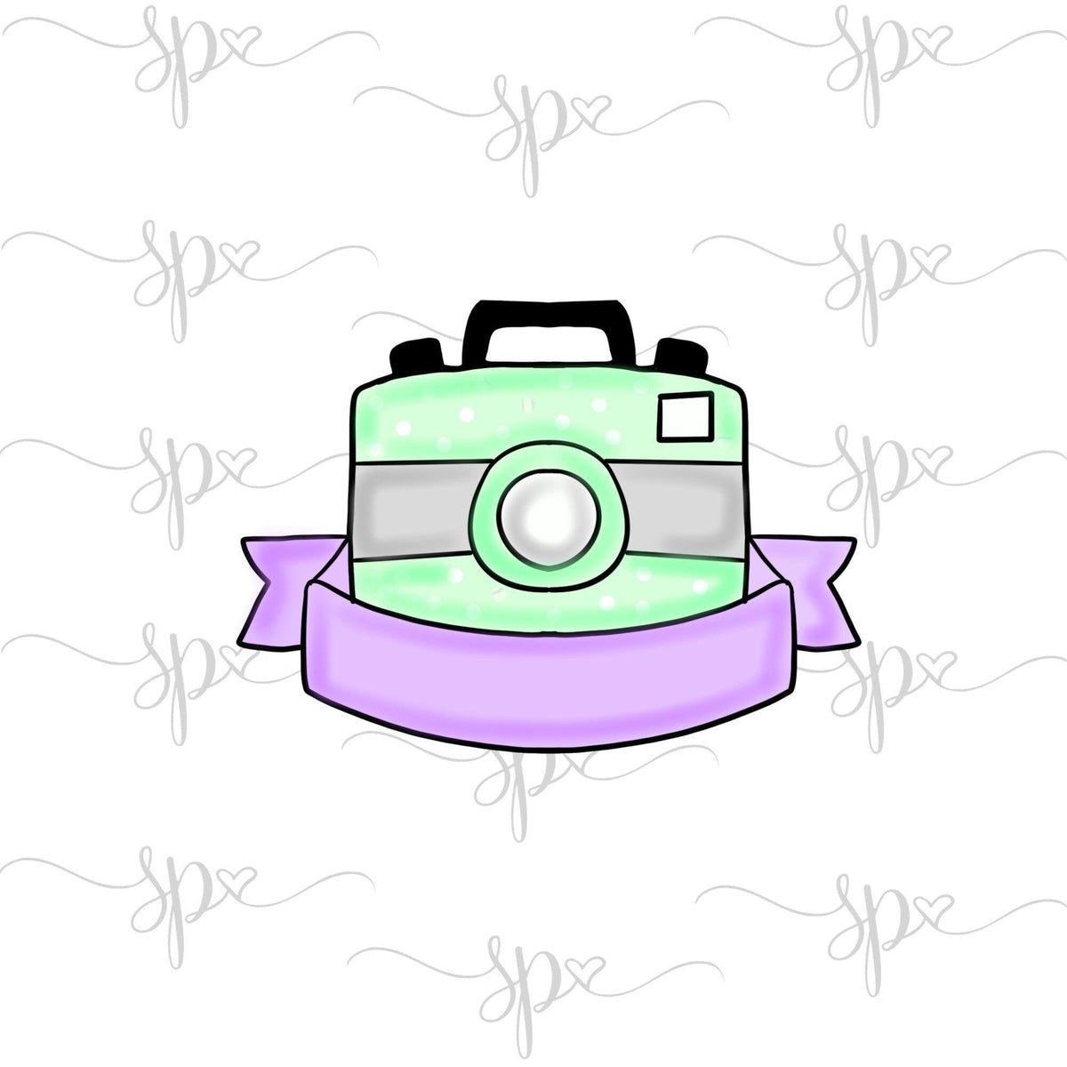 Camera with Banner Cookie Cutter - Sweetleigh 