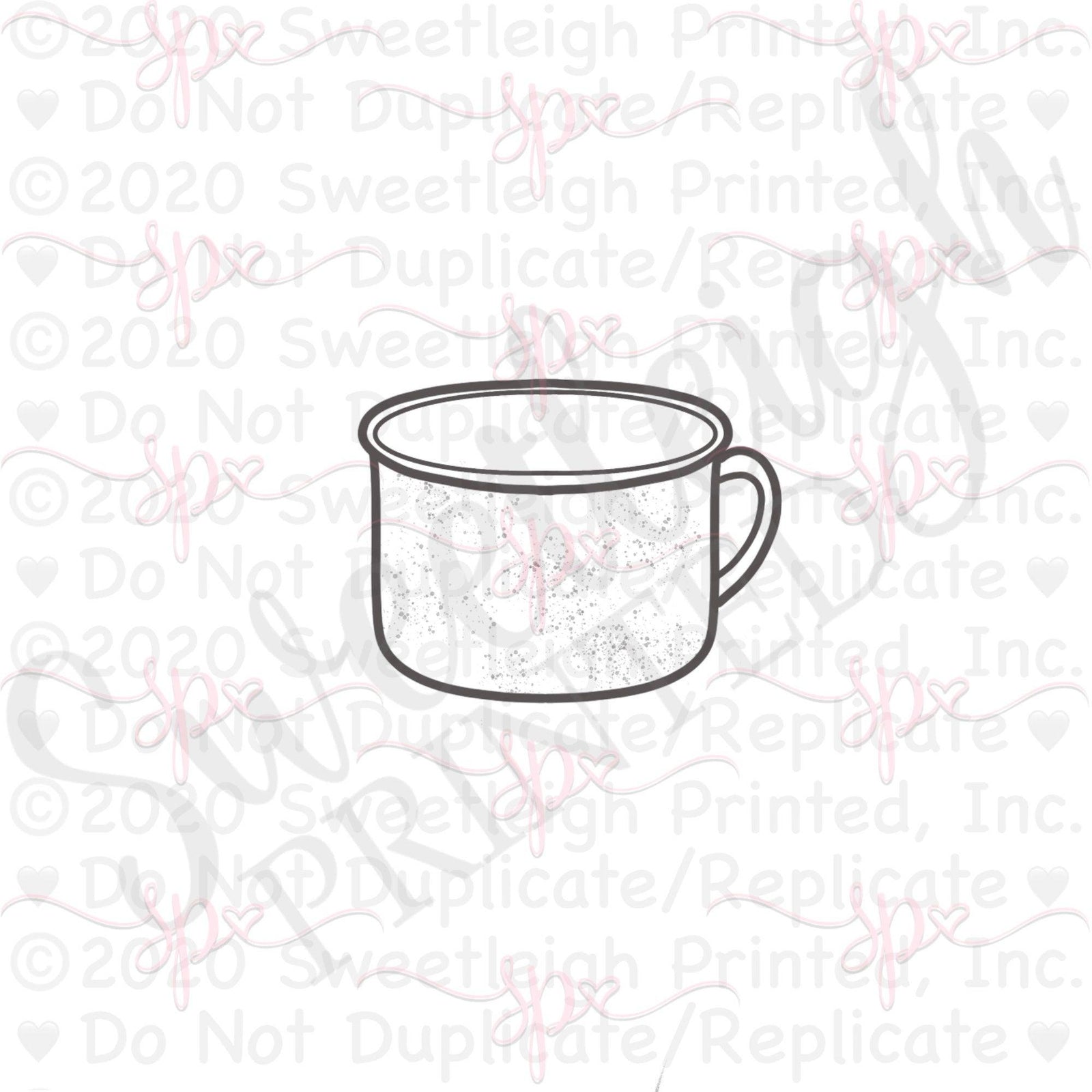 Camping Mug Cookie Cutter - Sweetleigh 