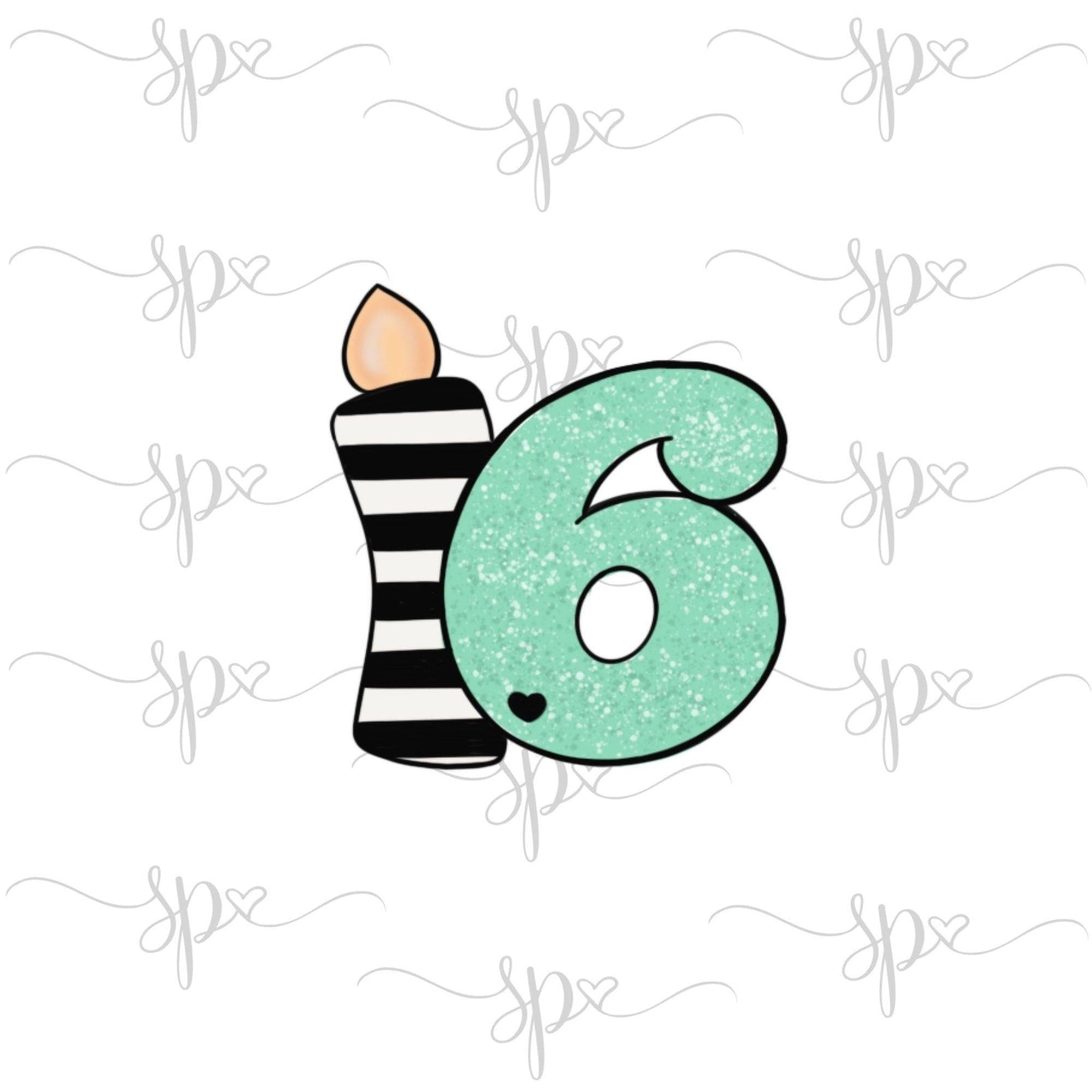 Candle Numbers Cookie Cutter by Lady Milkstache - Sweetleigh 