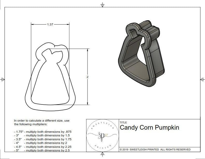 Candy Corn Pumpkin Cookie Cutter - Sweetleigh 